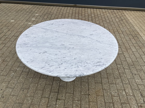 Image 1 of Angelo Mangiarotti M1 dining table Carrara marble 130cm As New!!