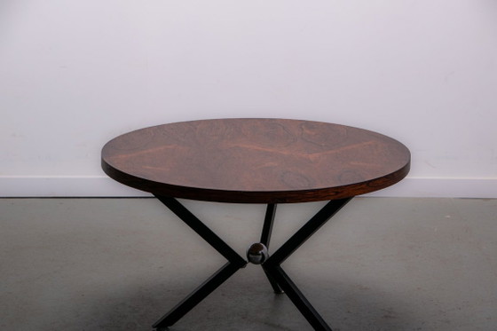 Image 1 of Runder Pallisander-Couchtisch, ca. 1950