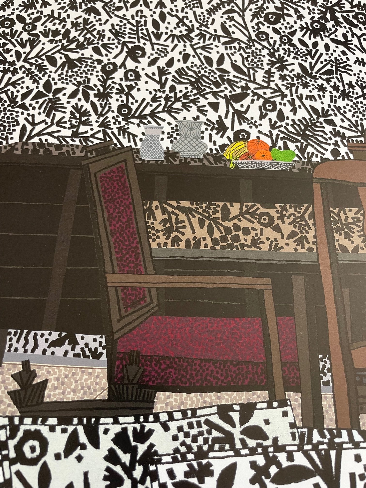 Jonas Wood, Robot and Bear, 2024 copyright Jonas Wood, Printed in