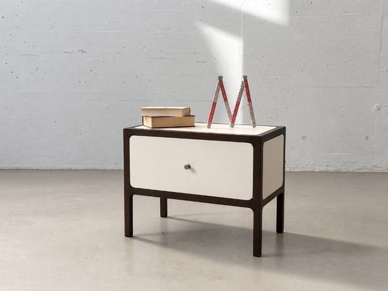 Vintage Side Table by Victoria Baar, 1970s – Nightstands, Wood, Metal (photo 12 of 12)