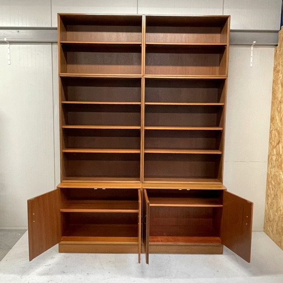 Image 1 of XL Modulaire Midcentury Kemkes Formule wandkast boekenkast vintage