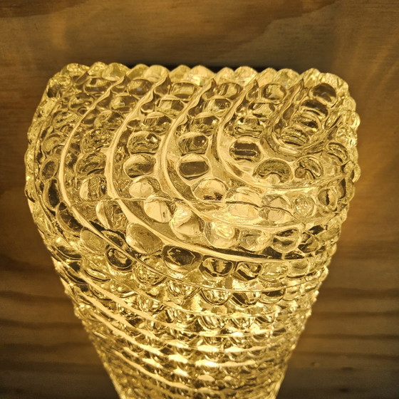 Image 1 of Vintage Wandlamp Glashutte Limburg bubbel glas textuur (jaren 60/70 / 60s / 70s) luchtbel textuur (organisch)