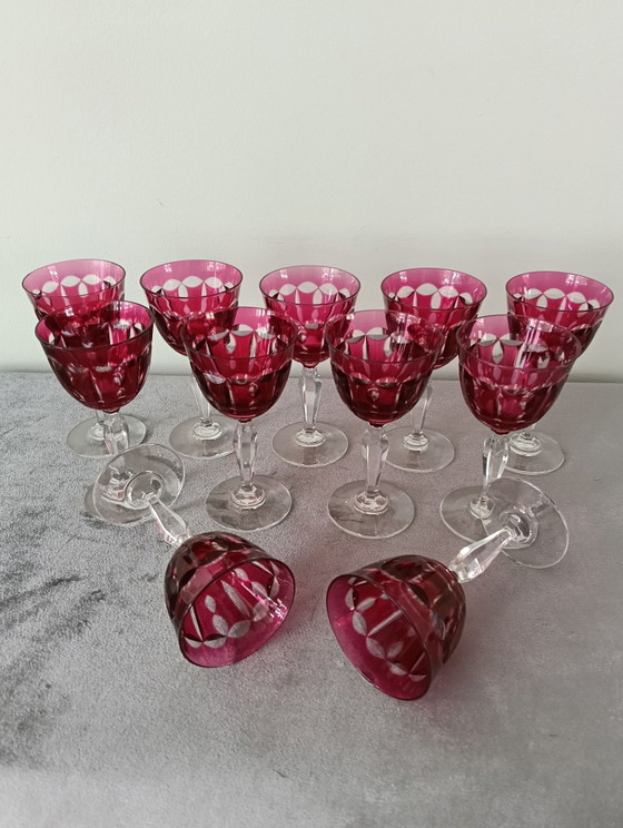 Bicchieri in cristallo di Boemia cut-to-clear – Boheems, Bicchieri e caraffe (photo 4 of 8)