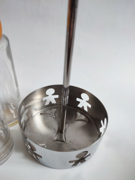 Alessi '80 Set anni Ottanta Olio e Acetone Girotondo King Kong Set di ampolle per condimenti in acciaio inox (photo 6 of 9)
