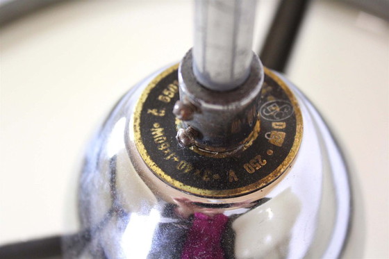 Image 1 of Bauhaus Chrome Chandelier from Zukov, 1940s