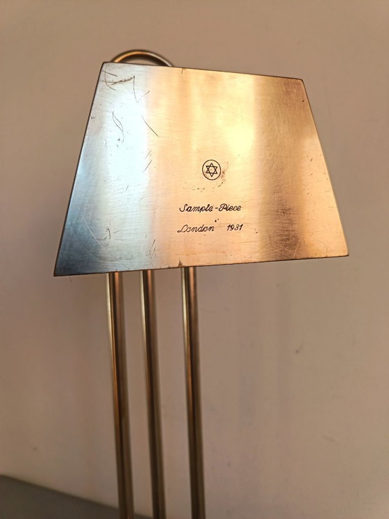 Image 1 of Lampe de table Bauhaus, prototype - Londres 1931. Design de Marcel Breuer ?