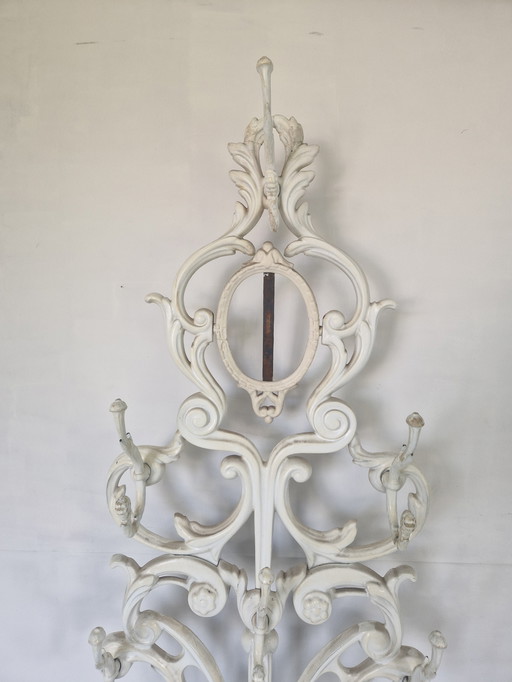 Antique French Cast Iron Umbrella and Coat Stand