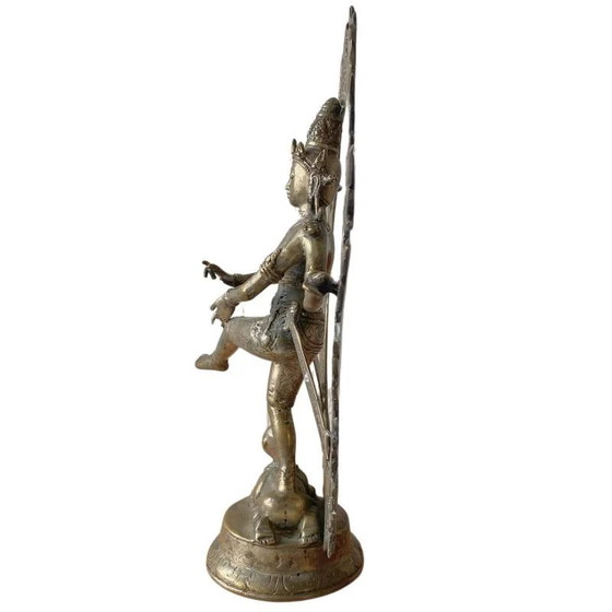 Rare Bronze Shiva Nataraja du Ladakh – Style Himalayen – 33.5 cm – 1.8 kg – Sculptures (photo 7 of 10)