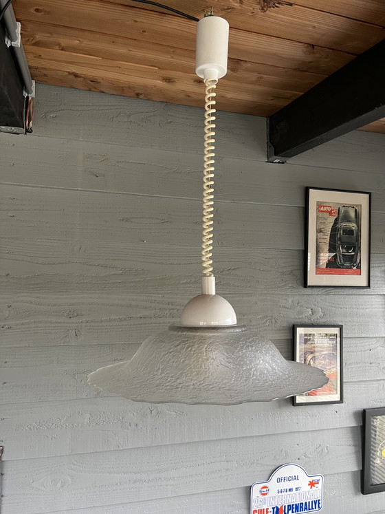 Image 1 of Suspension vintage en verre Peill & Putzler, une grande et rare suspension Peill Putzler des années 1970,