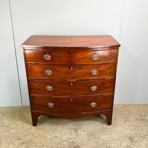Image 1 of Commode à tiroirs antique, acajou, Angleterre, 19e siècle