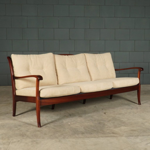 Vintage sitting area/seating group – mahogany wood – 1960s/70s
