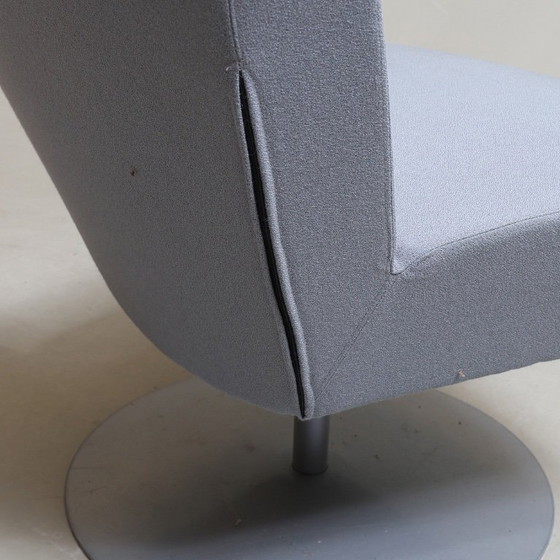 Image 1 of Claesson Koivisto Rune for Offecct — “Tinto” Lounge Chair — Swivel — Lacquered Metal Frame — Scandinavian Contemporary Design