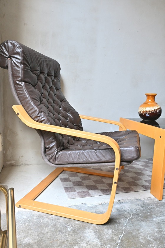 Image 1 of Set poltrona vintage/tavolino POEM Noboru Nakamura/Ikea