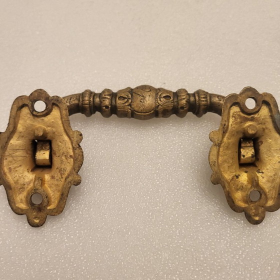 Image 1 of 2 poignées en bronze, Directoire, signé et numéroté 