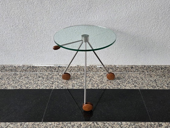 Image 1 of Iconische Postmoderne Driepoot Trolley / Bijzettafel (Jaren '90)