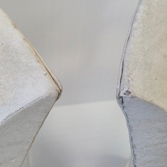 Image 1 of PAIR OF VINTAGE 1950S BRIDGE ARMCHAIRS IN BEECH & SKAI 50S ROCKABILLY 1950s