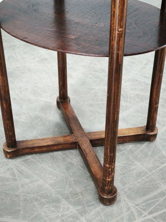 Josef Hoffmann Weense Secession ovale tafel, Kohn of Thonet, circa 1900 – Bijzettafels, Wood (photo 7 of 12)