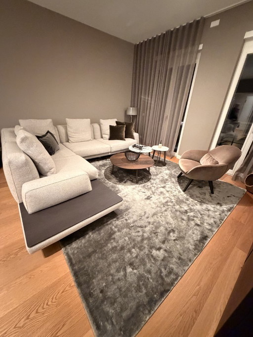 PAPADATOS ECKSOFA 90.20 con Stoff Brea 20