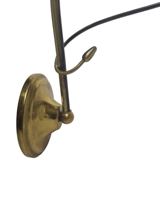 Art Deco wandlamp, Polen, jaren 1950 – Wandlampen, Glass, Brass (photo 3 of 10)