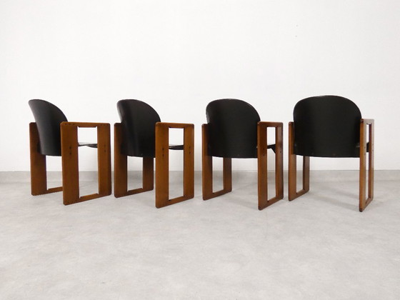 Image 1 of 4 sedie da pranzo - 'Dialogo' - Afra & Tobia Scarpa