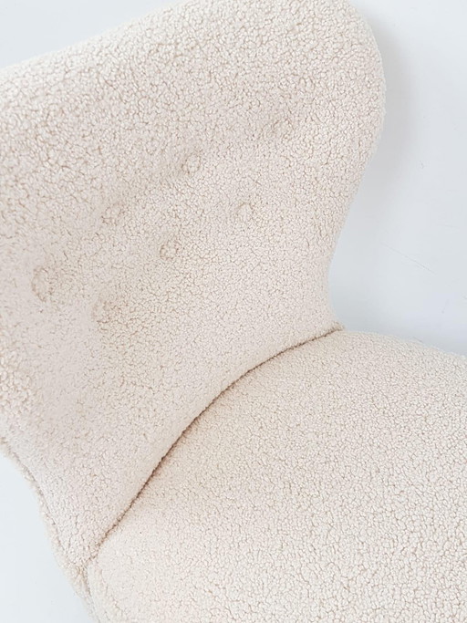 Fauteuil Artifort Vintage | Fauteuil Teddy Club nouvellement rembourré – Wood, Textile (photo 2 of 9)