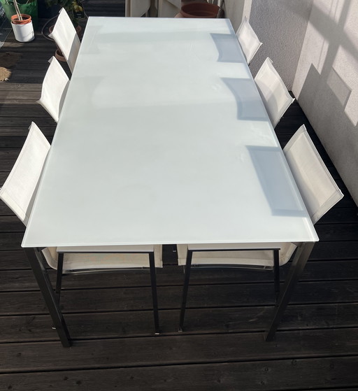 Terrassenmöbel-Set von Rausch Classics – 6 Stühle + Tisch 