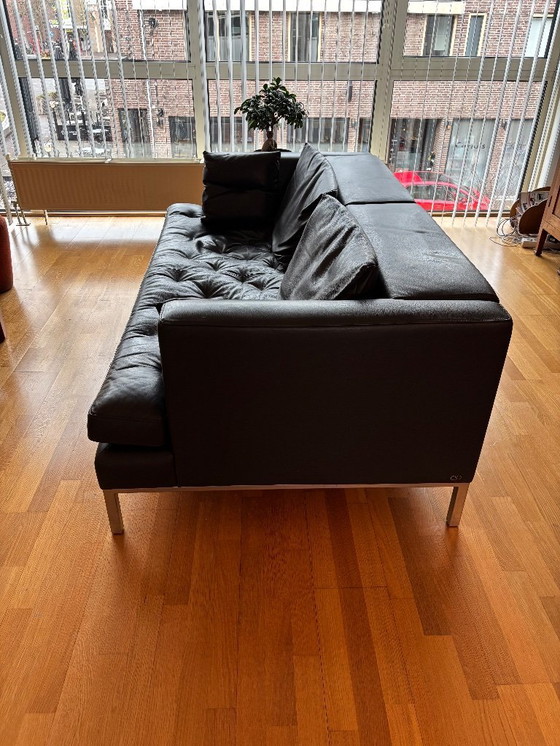 Image 1 of De Sede 3-Sitzer-Sofa, grau DS-0040/03 mit passendem Hocker DS-0040/05