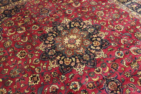 Image 1 of Original Perserteppich Keschan,Kashan Rot 331 x 286 cm Top Zustand Klassik Alt