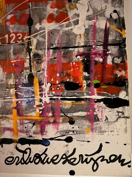 Painting 'City' by Erik Zwezerijnen – Paintings & Drawings, Canvas (photo 4 of 5)