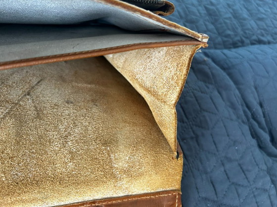 Image 1 of Sac en cuir, vintage, années 1960