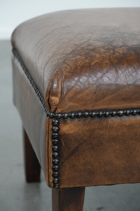 Image 1 of Schapenleren hocker