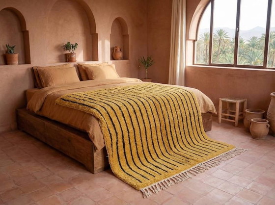Image 1 of Handwoven natural wool rug, traditional technique, 2.5 x 1.5 m