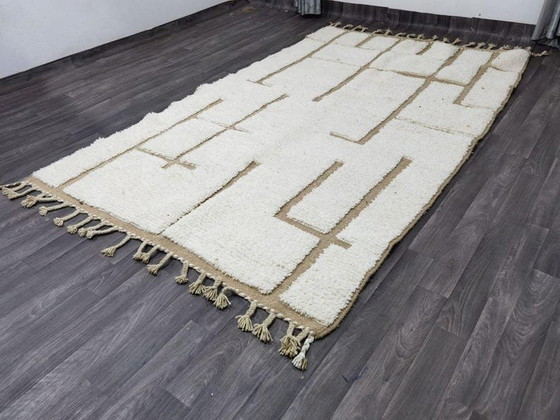 Dekorierter Berberteppich aus Naturwolle, 150/250 cm – Teppiche & Läufer, Wool (photo 5 of 7)