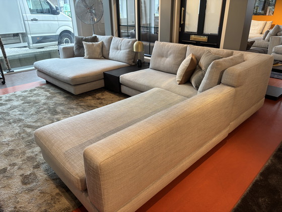 Image 1 of Minotti Alexander modular corner sofa fabric cat. G