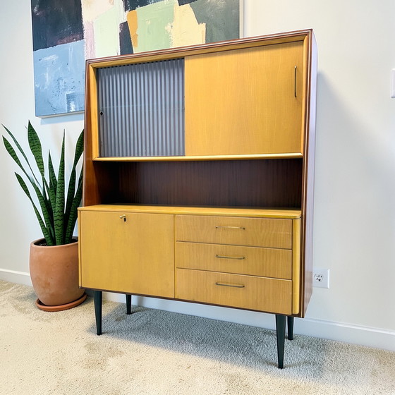 Image 1 of Vintage 1960s sideboard | wall cabinet | bar cabinet