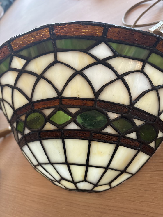 Image 1 of Tiffany Style Wall Lamps - 2 Pieces