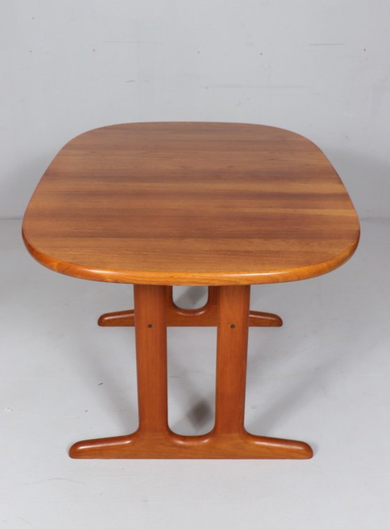 Image 1 of Tavolo da pranzo/tavolo allungabile in teak di metà secolo di Glostrup, Danimarca, anni '60