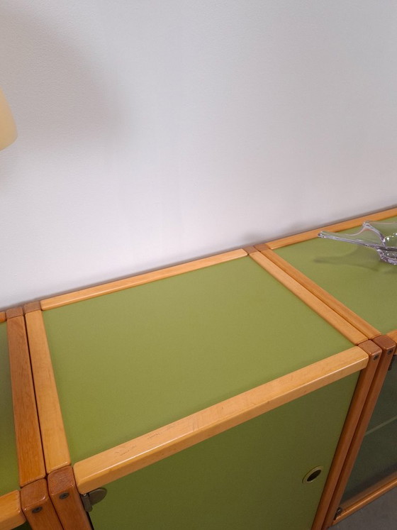 Design Flötotto Profilsystem Mobile modulare – 4 parti – Faggio verde, Mobile 1 – Credenze, Glass, Wood (photo 11 of 24)