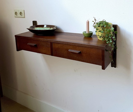 Vintage Wandmeubel conoció a Lades en el estilo de Poul Cadovius