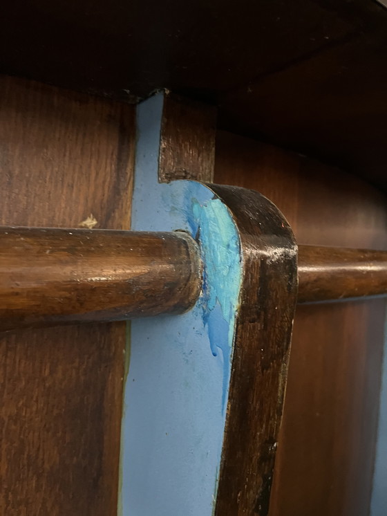 Image 1 of 1950s oak and Formica bar