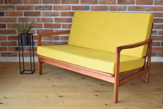 Image 1 of Scandinavian Sofa Two Seater, Yellow