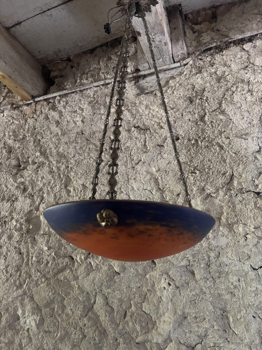 Franse Art Nouveau Muller Frères-lamp