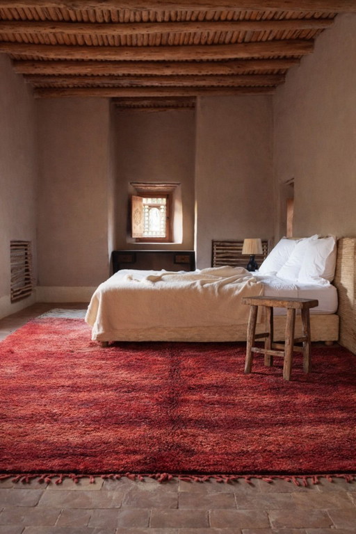 Mid-Century Modern Beni M’Guild Marokkaans tapijt 210x320 cm – Handgemaakt Berber tapijt