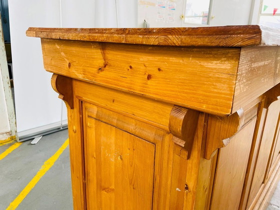 Image 1 of Theke – Antike Bar aus Kiefernholz