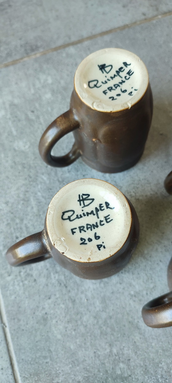 Image 1 of Tazas grandes de gres Quimper Francia