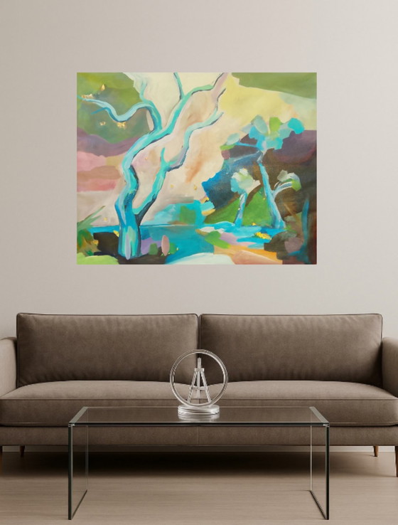 Acrylic Painting #wallalm 80x100cm – Art, Gold, Canvas (photo 9 of 15)