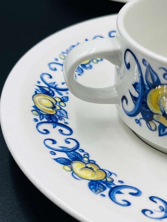 Image 1 of Set di 6 tazzine da caffè espresso e 6 piattini Villeroy & Boch – motivo Cadiz