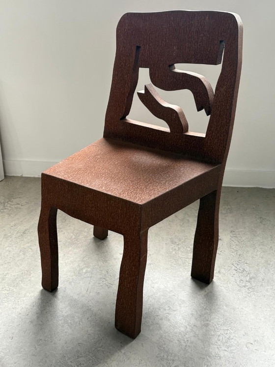 Image 1 of Klaas Gubbels, iron oxidized chair object