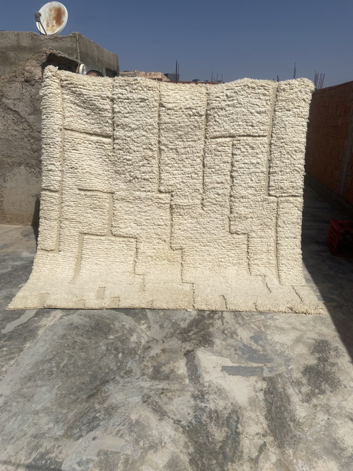 Alfombra artesanal de lana natural 250/250cm