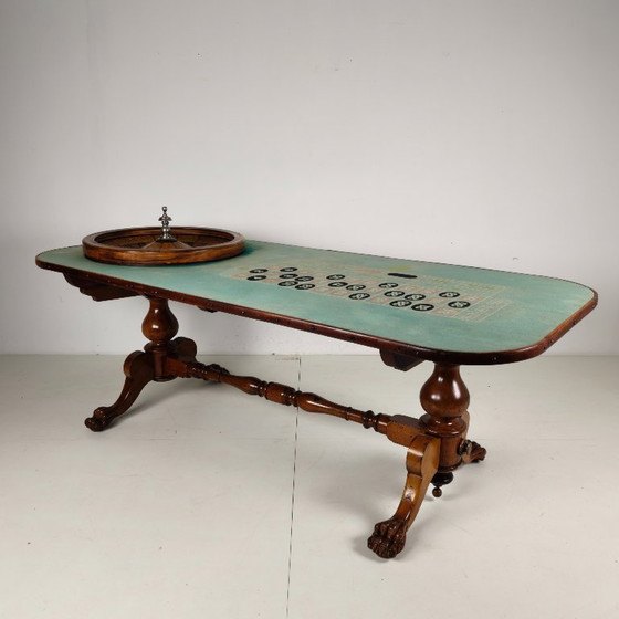 Image 1 of Tavolo da roulette antico della Mason & Co. – Denver, Colorado, inizio XX secolo